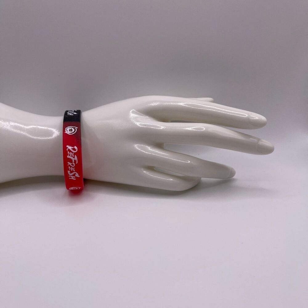 Rutgers University Refresh Black & Red Rubber Bracelet